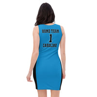 ThatXpression Home Team Carolina Jersey Themed Dress