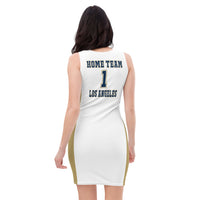 ThatXpression Home Team Los Angeles Jersey Themed Dress