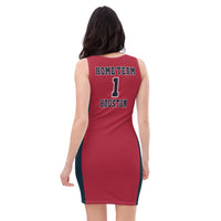 ThatXpression Home Team Houston Jersey Themed Dress