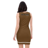 Queen'n Queen Of Spades Brown Party Dress