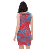 Queen'n Queen Of Spades Red Teal Party Dress