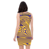 Queen'n Queen Of Spades Purple Gold Party Dress