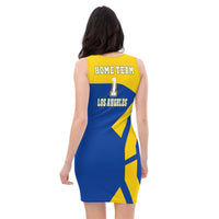 ThatXpression's Home Team Los Angeles Themed Racerback Jersey Dress