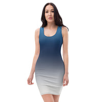 ThatXpression's Silver and Blue Urban Fashionable Fitted Dress