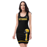 ThatXpression Fashion His & Hers Steelers Themed Home Team Super Fan Dress