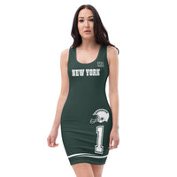 ThatXpression Fashion Fitness Jets Themed Super Fan Home Team Dress
