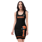 ThatXpression Home Team Superfan Cincinnati Sports Themed Fitted Dress