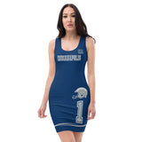 ThatXpression Fashion Fitted Indianapolis Sports Themed Fitted Dress
