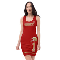ThatXpression Fashion San Francisco Sports Home Team Fitted Dress