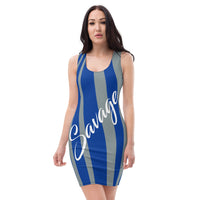 ThatXpression's Dallas Themed Blue & Grey Savage Fitted Dress Collection