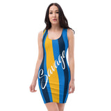 ThatXpression's San Diego Themed Blue & Gold Savage Fitted Dress Collection