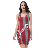 ThatXpression's Alabama Themed Red & Grey Savage Fitted Dress Collection