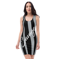 ThatXpression's Las Vegas Themed Black & White Savage Fitted Dress Collection