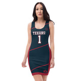 ThatXpression Fashion Texans Swag Themed Racerback Dress