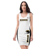 ThatXpression Fashion Missouri Black White Jersey Themed Racerback Dress