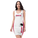 ThatXpression Fashion Ohio Red White Jersey Themed Racerback Dress