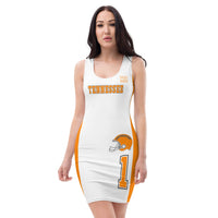 ThatXpression Fashion Tennessee Orange Gray Jersey Themed Racerback Dress