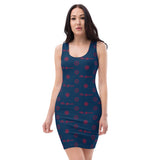 ThatXpression Elegance Red Navy Party Club Racerback Dress
