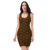 ThatXpression Elegance Orange Brown Party Club Racerback Dress