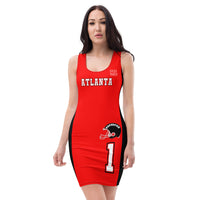 atlanta jersey dress Vintage Atlanta Jersey Dress by 4HER SZ MED