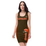 ThatXpression Home Team Cleveland Jersey Themed Dress