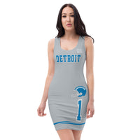 ThatXpression Home Team Detroit Jersey Themed Dress