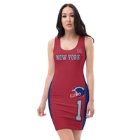 ThatXpression Home Team New York Jersey Themed Dress