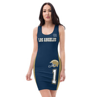 ThatXpression Home Team Los Angeles Jersey Themed Dress