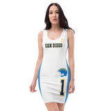 ThatXpression Home Team San Diego Jersey Themed Dress