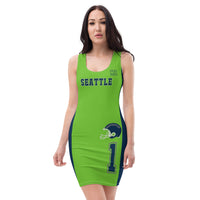 ThatXpression Home Team Seattle Jersey Themed Dress