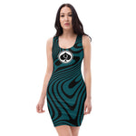 Queen'n Queen Of Spades Black Green Party Dress