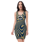 Queen'n Queen Of Spades Navy Gold Party Dress