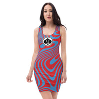 Queen'n Queen Of Spades Red Teal Party Dress