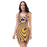 Queen'n Queen Of Spades Purple Gold Party Dress