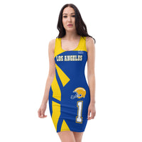 ThatXpression's Home Team Los Angeles Themed Racerback Jersey Dress