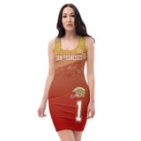 ThatXpression's Home Team San Francisco Themed Racerback Jersey Dress