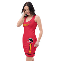 ThatXpression Fashion Fitness Designer Kansas City Themed Superfan Fitted Dress