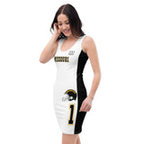 ThatXpression Fashion Missouri Black White Jersey Themed Racerback Dress