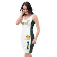 ThatXpression Home Team Green Bay Jersey Themed Dress