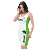 ThatXpression Home Team Seattle Jersey Themed Dress