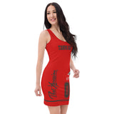 ThatXpression Fashion Fitness Designer His & Hers Tampa Bay Themed Superfan Fitted Dress
