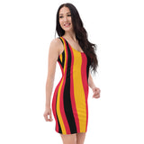 ThatXpression's Multi Colored Red & Black Kansas City Missouri Fitted Dress