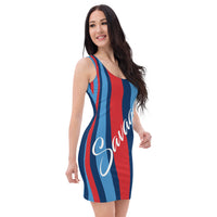 ThatXpression's Tennessee Themed Blue & Red Savage Fitted Dress Collection