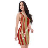 ThatXpression's San Francisco Themed Red & Gold Savage Fitted Dress Collection