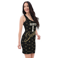 ThatXpression's Brand Appreciation Saints Themed Racerback Dress