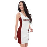 ThatXpression Fashion Mississippi Red White Jersey Themed Racerback Dress