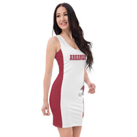 ThatXpression Fashion Arkansas Red Gray Jersey Themed Racerback Dress