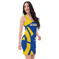 ThatXpression's Home Team Los Angeles Themed Racerback Jersey Dress