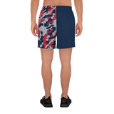 ThatXpression Fashion New England Camo Pattern Athletic Long Shorts
