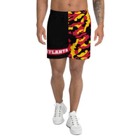 ThatXpression Fashion Atlanta Camo Pattern Athletic Long Shorts